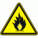 Знак "Пожароопасно. Легковоспламеняющиеся вещества."